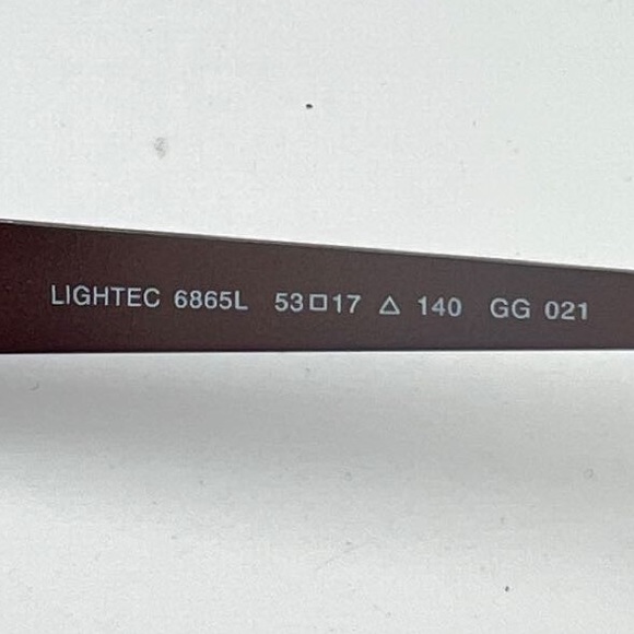 Morel Brown Rectangular Sunglasses Frames Lightec 6865L - Picture 5 of 7